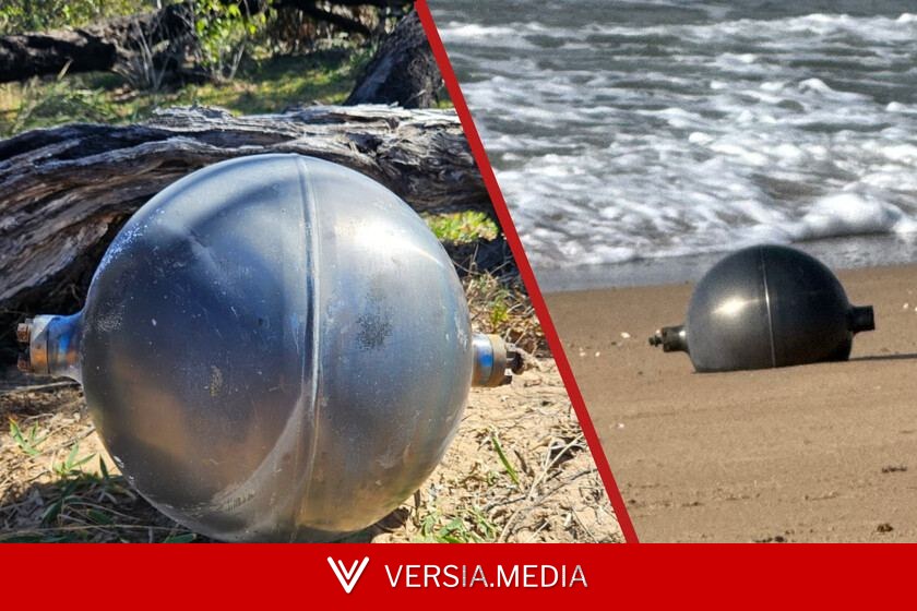 En un pueblo de Australia est√°n encontrando extra√±as bolas gigantes de acero en la playa: no son ovnis, pero s√≠ vienen del espacio
