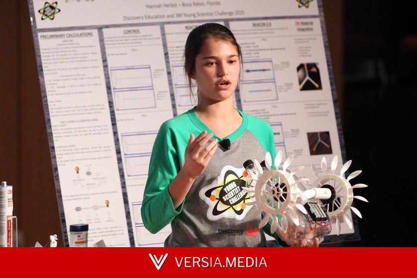 Un tubo de PVC, una hélice impresa en 3D y 10 euros de presupuesto: la adolescente que adelantó los aerogeneradores del océano con un trabajo del instituto