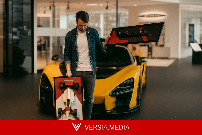 En la vida vamos a tener un McLaren o un Ferrari en casa, pero gracias a este señor podemos montar esculturas de coches míticos en papel