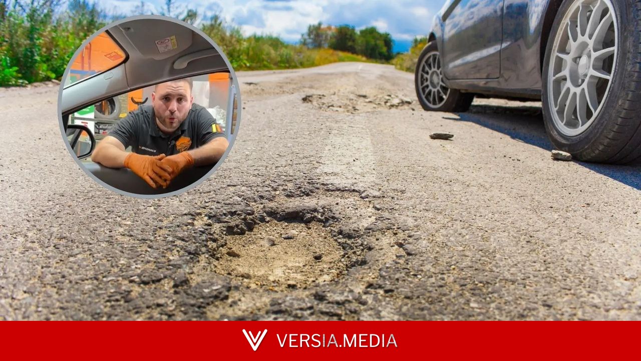 Juan José Ebenezer, mecánico, sobre el problema de los baches que no se siente: 