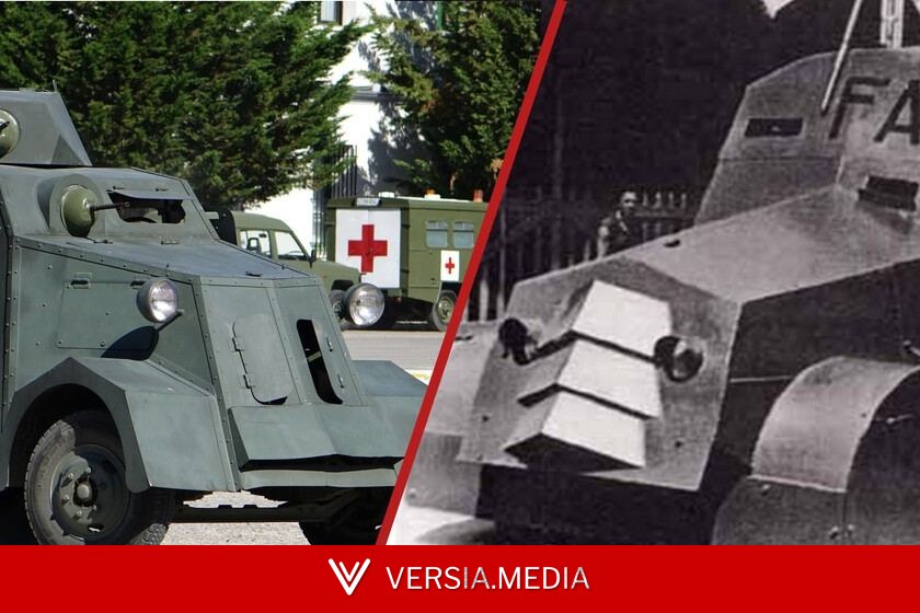 Confiscaban camiones de reparto, autobuses urbanos, coches familiares o tractores para convertirlos en tanques: eran los 
