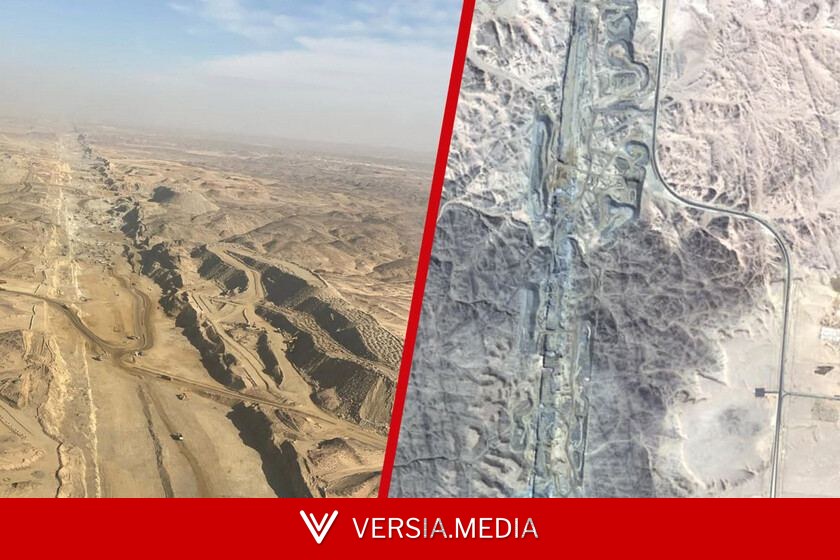 Las im√°genes por sat√©lite muestran la obra m√°s salvaje de la humanidad: la zanja infinita que quiere acabar con los coches