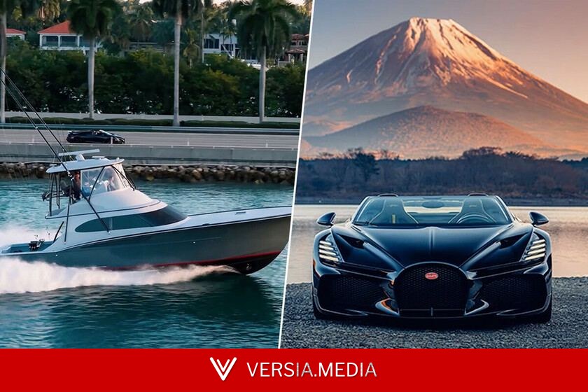Un Bugatti Mistral cuesta cinco millones de dólares. Estrenarlo incluye convencer a la policía para organizar una carrera contra un barco
