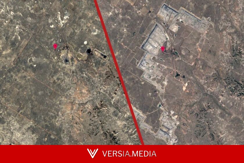 Las imágenes por satélite del antes y el después impresionan: así ha devorado el paisaje la mayor mina de carbón de Norteamérica