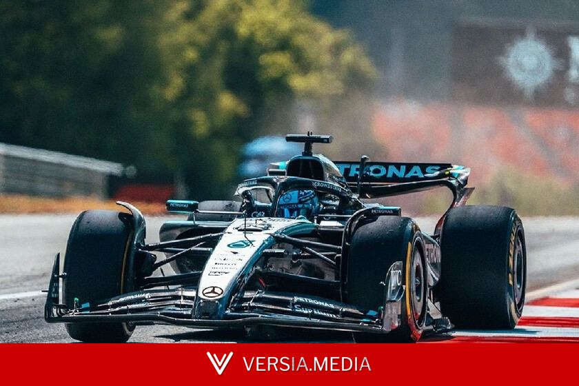 George Russell presume de robarle una pole ilegítima a Ferrari saltándose una bandera amarilla por el accidente de Max Verstappen
