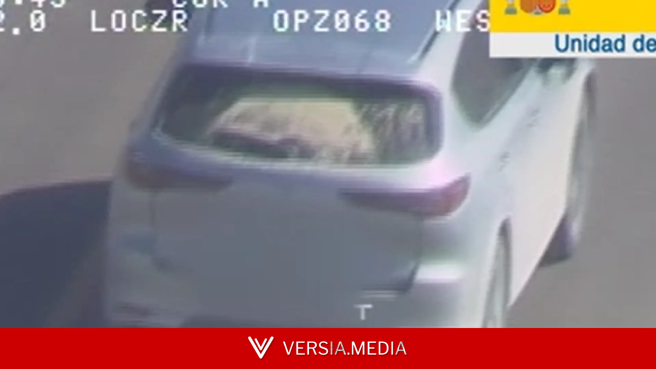 El helicóptero 'Pegasus' de la DGT caza a un conductor superando en 128 km/h el límite de velocidad de un tramo en obras