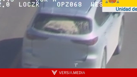 El helicóptero 'Pegasus' de la DGT caza a un conductor superando en 128 km/h el límite de velocidad de un tramo en obras