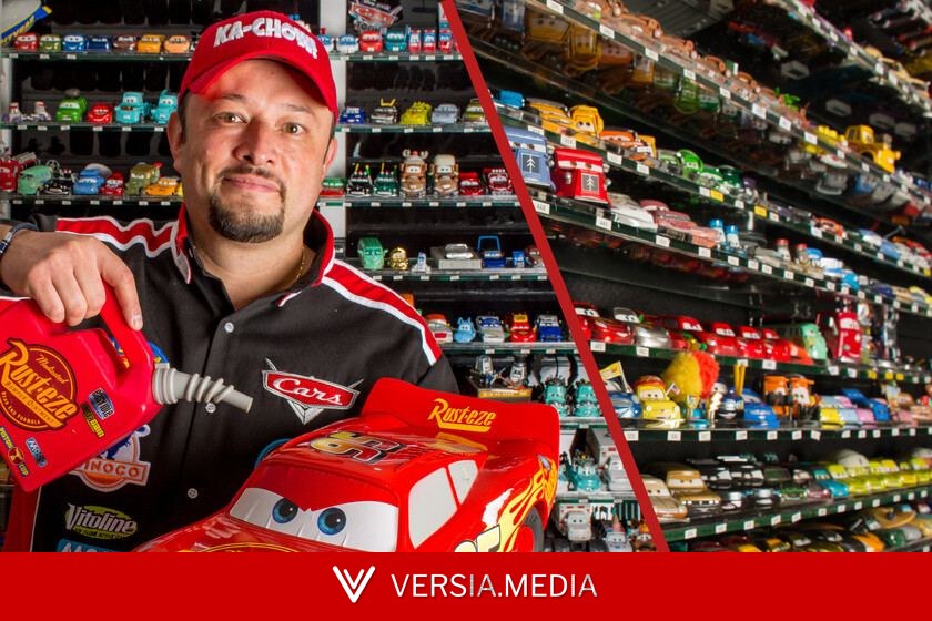 Un mexicano se obsesionó con 'Cars', tanto como para montar una colección tan grande que obligó a los directores de Pixar a ir a verla